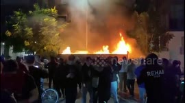Fireworks and fires set off as fans celebrate Los Angeles Dodgers' World Series win
