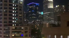 LA Dodgers fans let off fireworks to celebrate baseball World Series win