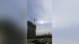 Incredible 'two suns' phenomenon spotted above Chinese city
