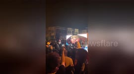 Crowds gather around truck paying tribute to Walter Wallace in Philadelphia