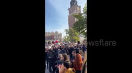 Thousands leave work and school to protest against Poland's abortion ban