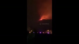Power line exploding