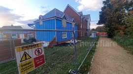Demolition of Novichok flats in Amesbury begins