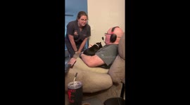 'That's for me?!' Daughter surprises dad with French bulldog puppy he's always wanted
