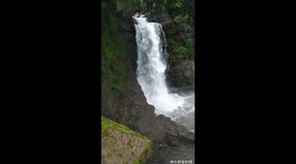 Fast flowing water falls in goa India