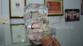 Indian goldsmith and 'micro artist' creates stunning miniature sculptures