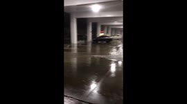 Storm surge as Hurricane Zeta hits Biloxi, Louisiana