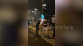 Police use pepper spray on Karon Hylton protesters in Washington DC