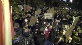 Pro-choice protesters march in Warsaw amid abortion ban anger
