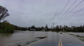 Hurricane Zeta rushes northeast with significant flash-flood in Hendersonville, North Carolina