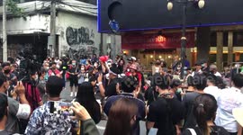 Anti-government groups hold art show rally in Bangkok