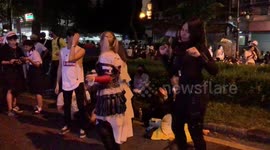 Thai Girls Twerk At Art Show Themed Anti-Government Protest