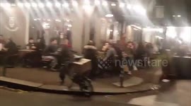 Parisians enjoy a final night out before France goes back into lockdown