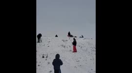 Lost Kid Faceplanted Into Snow, Funny Snow Day Incident