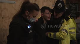 Chaos in Nottingham as police attempt to disperse crowds enjoying last night out before tier 3 lockdown