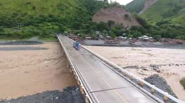 Aerial Footage Of Typhoon Molave Landslide In The Philippines