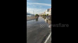 'A wave enveloped the town. I was hemmed in': Briton on Greek island describes moment tsunami hit