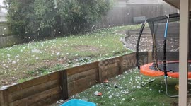 Cricket ball-sized hailstones pound Australian home injuring pet cat