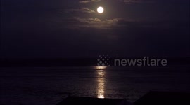 Stunning rare Halloween 'Blue Moon' seen in Kent