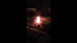 Fireworks on Halloween night