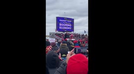 Huge crowd seen at Trump's Michigan rally