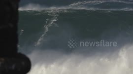 British surfer rides giant wave suggested by some as