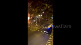 Spain: Clash Erupts In Barcelona During Protest Against New Coronavirus Restrictions
