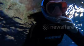 Underwater cave in Spain