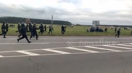 Security forces in Belarusian capital fire warning shots as thousands protest