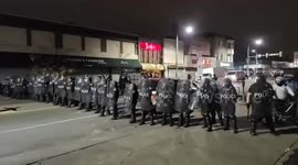 Vehicle appears to strike protester during Philadelphia riots
