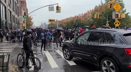 NYPD arrests protestors during Anti Trump / BLM Rally in Manhattan, New York, City.
