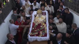 Huge funeral for head of Serbian Orthodox Church despite rising infections