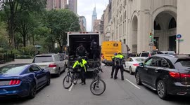 NYPD arrest protestors during anti-Trump rally in Manhattan