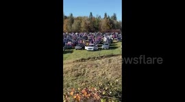 US: Trump Supporters Gather For Sunday Car Rally In Olympia, Washington