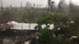 Strong winds from super typhoon Goni slams into Luzon Island, Philippines