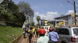 Nominations of Uganda presidential candidates kicks off: supporters of Yoweri Museveni celebrate his nomination