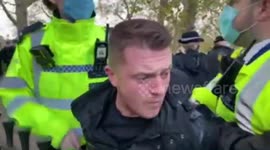 Tommy Robinson 'arrested for breaking COVID rules' in London
