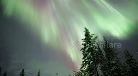 Timelapse captures explosive aurora above the skies of northern Sweden