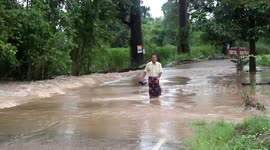 Flash floods batter homes in northeast Thailand