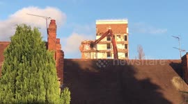 Dudley Demolishes Tower Block which Was Once Home