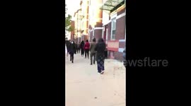 US election: Vast lines of people defy Covid to vote in New York