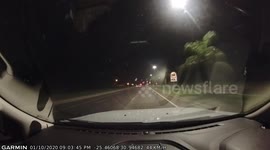 Dangerous driving by not stopping at a red traffic light