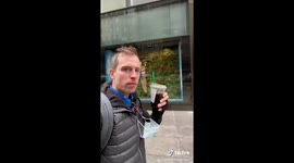 Tik Tok comedian screams at Trump Tower on Election Day