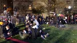 People Gather to Watch Election Results in Washington DC