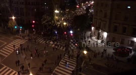 Hundreds march through Washington DC in peaceful Election Day protest