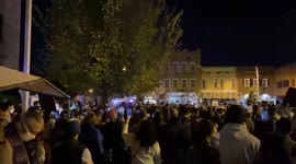 Election night protest against police brutality, in North Carolina