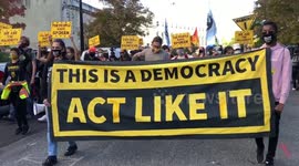 Protesters Gather in Washington DC After Election Day