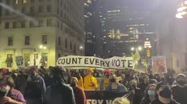 US: 2 Groups Of Protesters Merge On The Streets Of Philadelphia