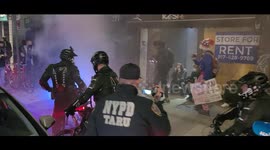 Violent Riots erupted out of Anti Trump and BLM Protests in New York City, Manhattan.