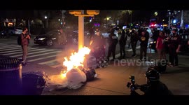 Violence erupts in NYC as presidential election hangs in balance